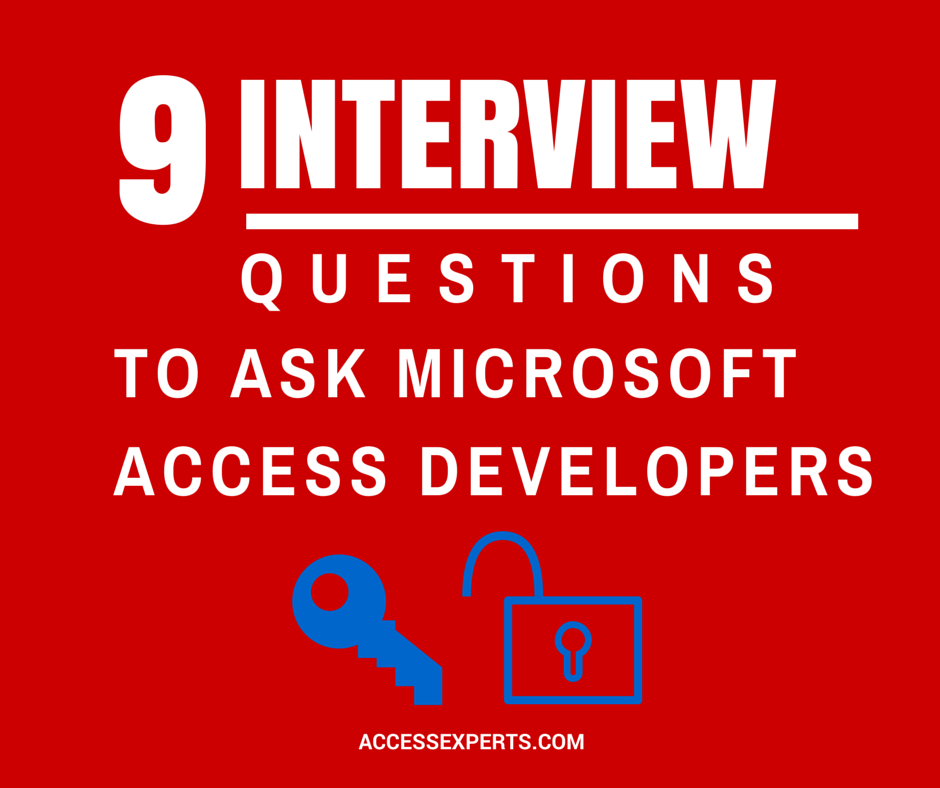 9 Microsoft Access Developer Interview Questions