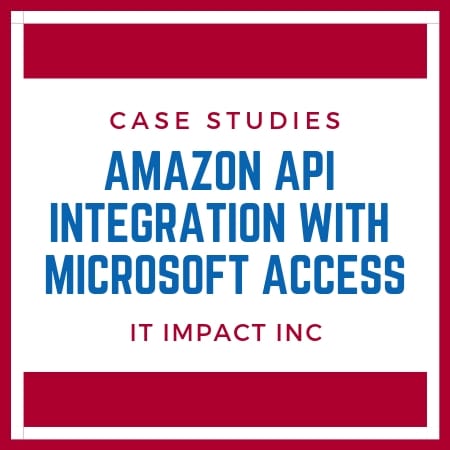 Amazon API Integration with Microsoft Access