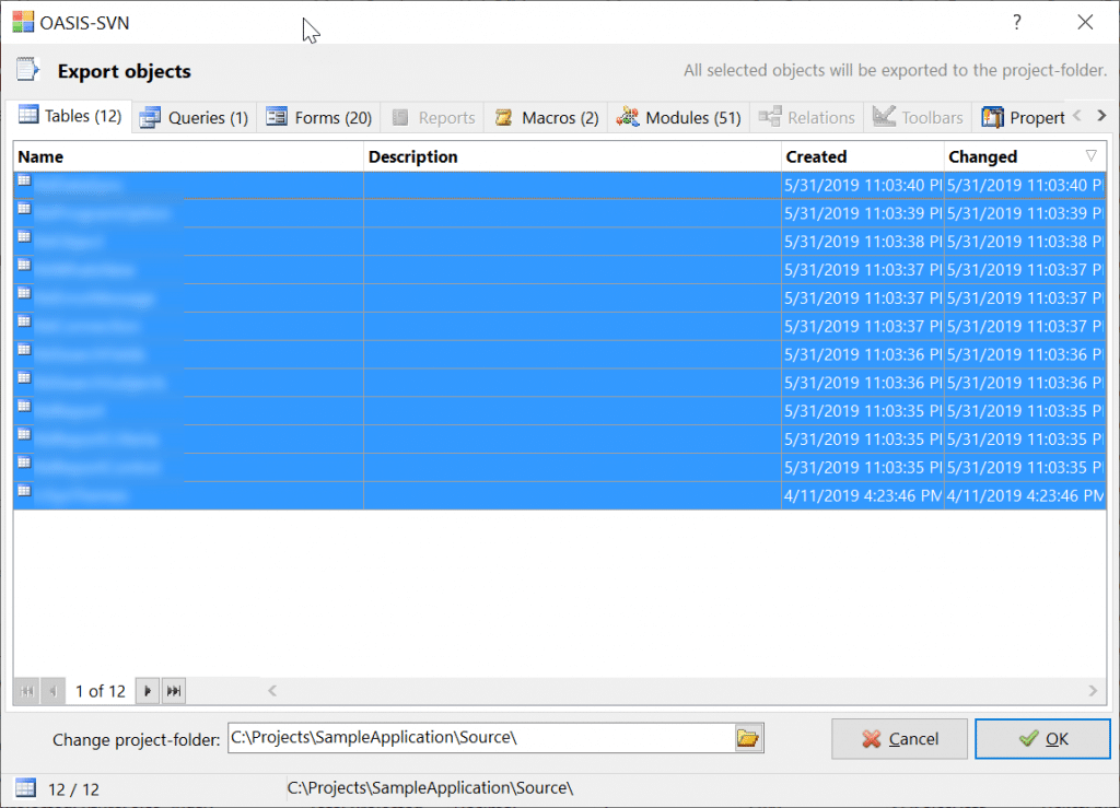 Using OASIS-SVN and git for Access source code control