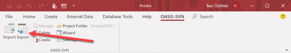 Using OASIS-SVN and git for Access source code control