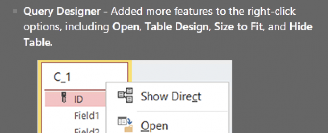 New Microsoft Access Features Coming Your Way!